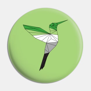 Aromantic Hummingbird Pin