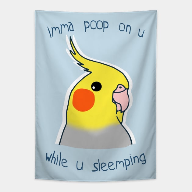 imma poop on u while u sleemping Tapestry by FandomizedRose