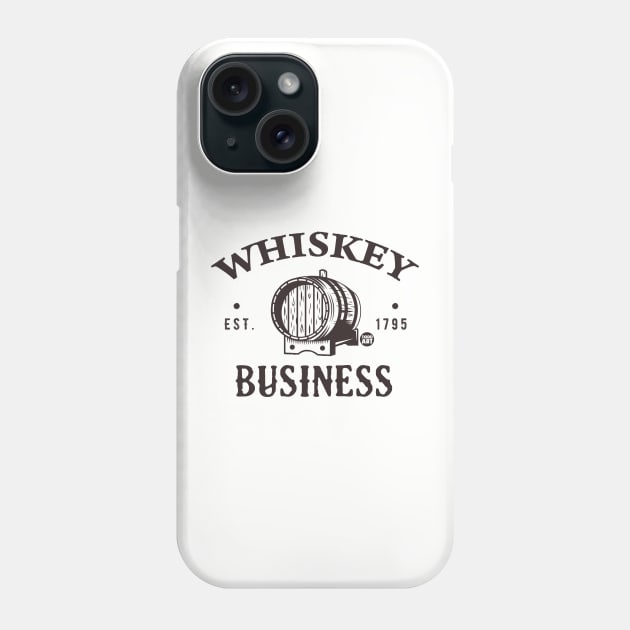 WHISKEY BUSINESS Phone Case by toddgoldmanart