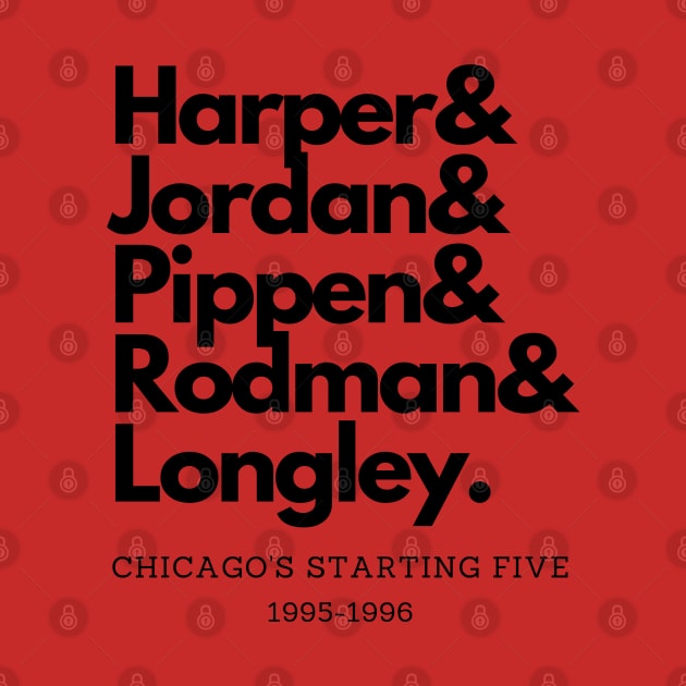 1995-1996 Chicago's Starting Five! by capognad