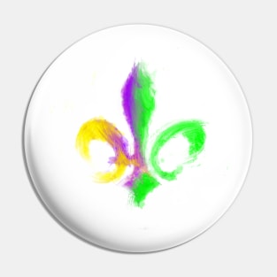 Mardi Gras Fleur de Lis Pin