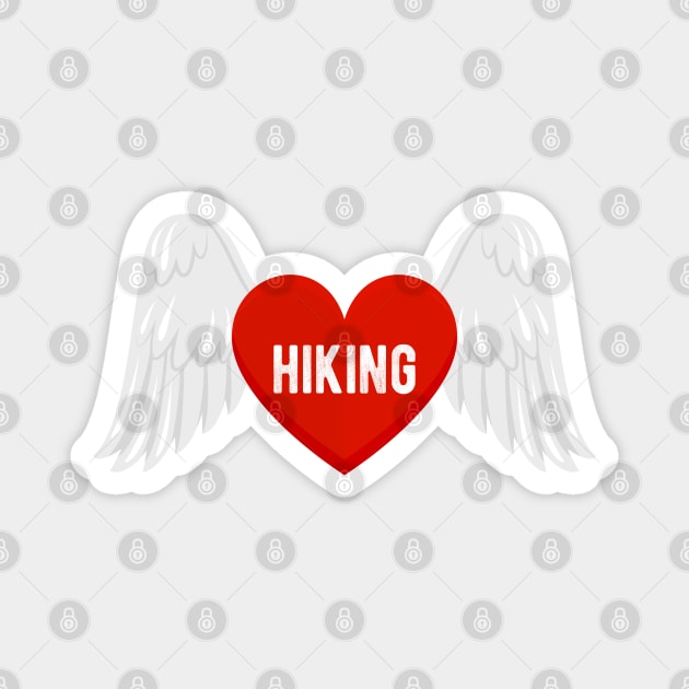 I love Hiking Magnet by Eric Okore