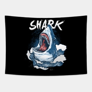 Monster Shark design Tapestry