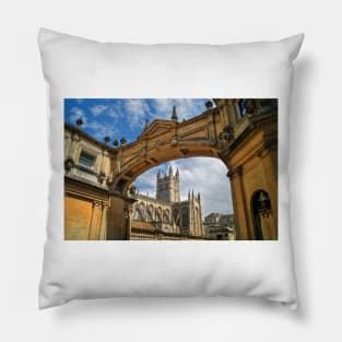 Bath Abbey and Arch Pillow