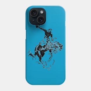 Western Era - Cowboy on Horseback 7 Phone Case