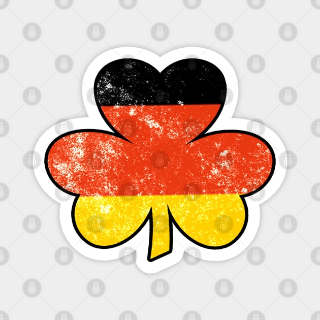 German Flag Shamrock German and Irish Heritage Magnet by graphicbombdesigns