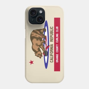 OC Curling Bear - Dark Text Phone Case