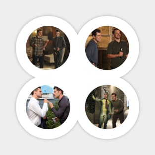 Nick and Schmidt Sticker Pack Magnet