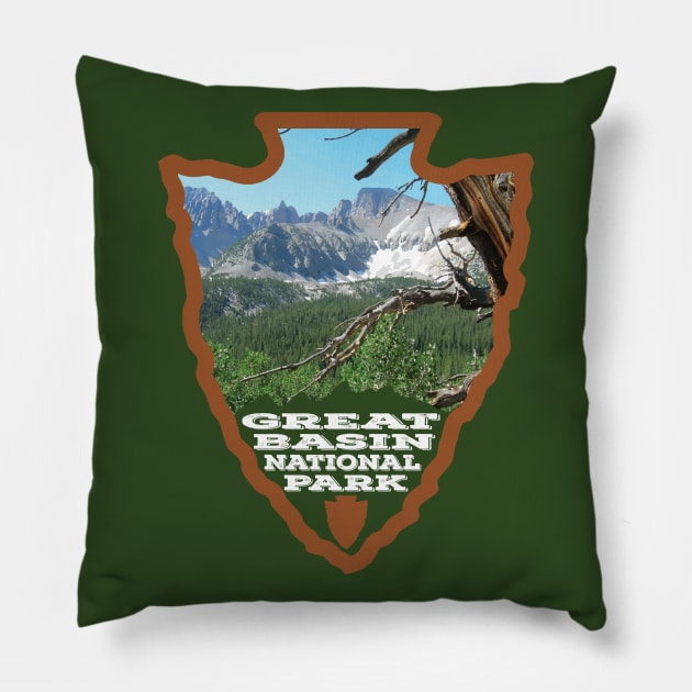 Great Basin National Park arrowhead Pillow by nylebuss