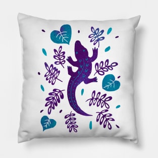 Purple Crocodile Pillow