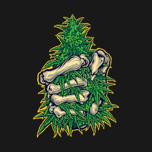 Weed Smoke Bones Stoner T-Shirt