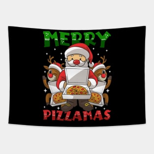 Santa Brought You Pizza Tapestry