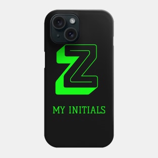 Letter Z Initials Unique Name T-Shirt Phone Case