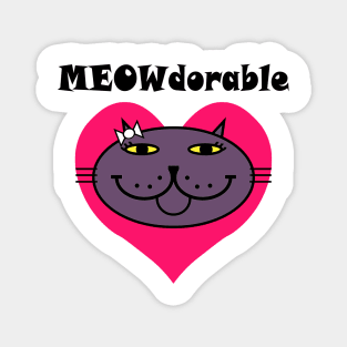 MEOWdorable - Deep PURRple Magnet