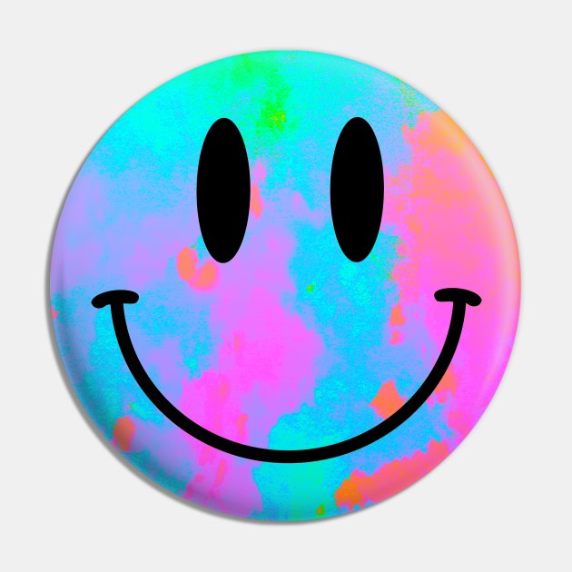 Groovy Smiley Face Pin by lolosenese