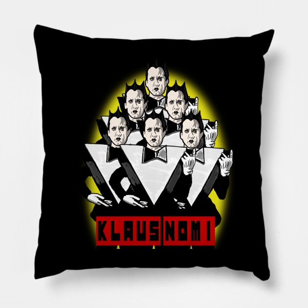 Klaus Nomi Pillow by TL Bugg