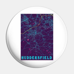 Huddersfield Neon City Map Pin