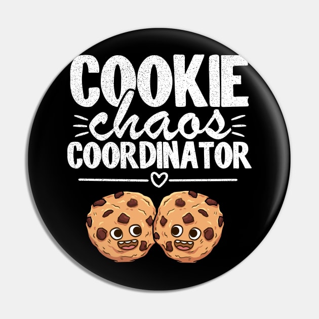 Cookie Chaos Coordinator Funny Scout Leader Cookie Dealer Pin by Kuehni