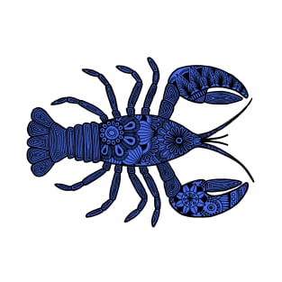 Lobster (black and blue horizontal) T-Shirt