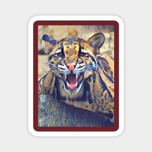 Clouded Leopard Magnet