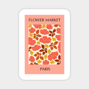 Flower Market Paris Magnet