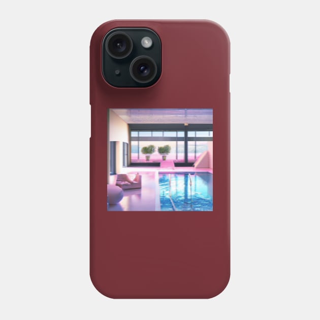 a e s t h e t i c  p o o l ^ low res ed Phone Case by lofi_retrowave