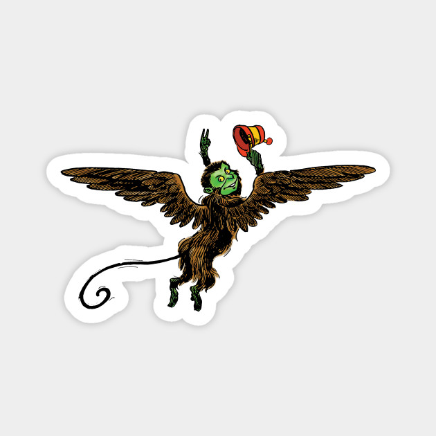 Wizard of Oz Flying Monkey - Wizard Of Oz - Magnet | TeePublic