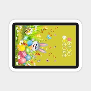 Happy Easter  Jigsaw Puzzle Magnet