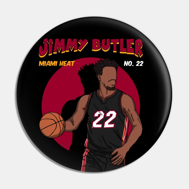 Jimmy Butler Comic Style Art Pin by Luna Illustration