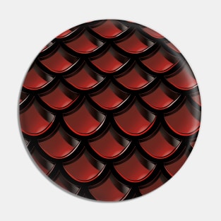 Black & Red Dragon Scale Pin