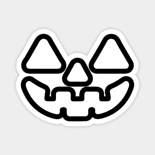 Jack o Lantern Pumpkin Face Magnet