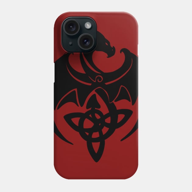 Tribal Celtic Dragon Phone Case by Lady Lilac