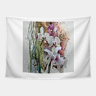 White orchids Tapestry