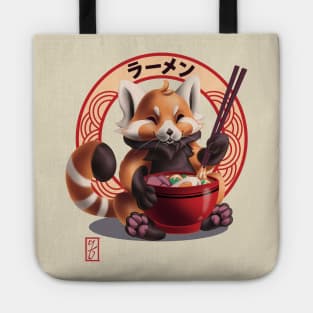 Red Panda Noms Tote