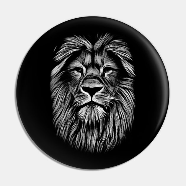 Alone Lion Pin by feritbey