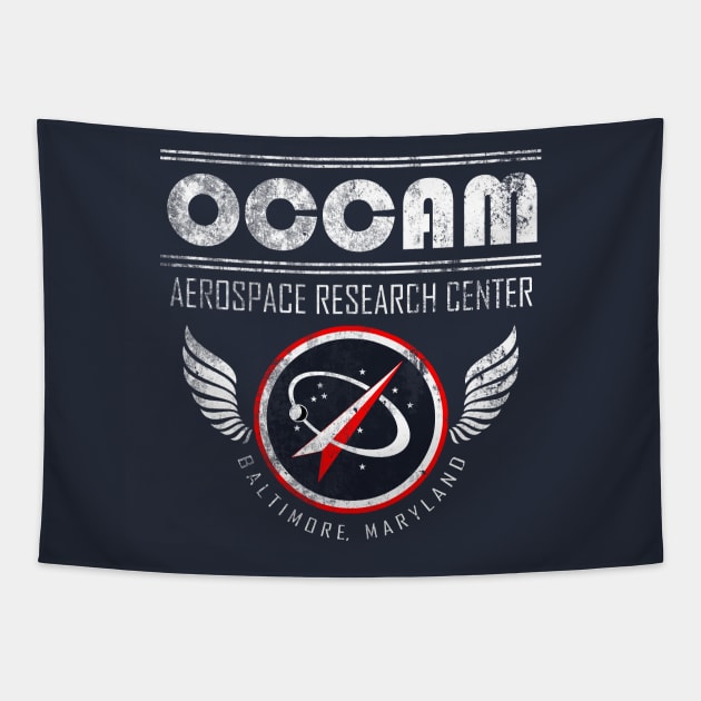 Occam, from THE SHAPE OF WATER, distressed Tapestry by hauntedjack