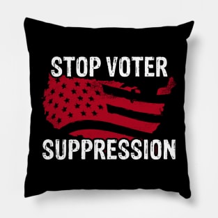 Stop Voter Suppression Pillow