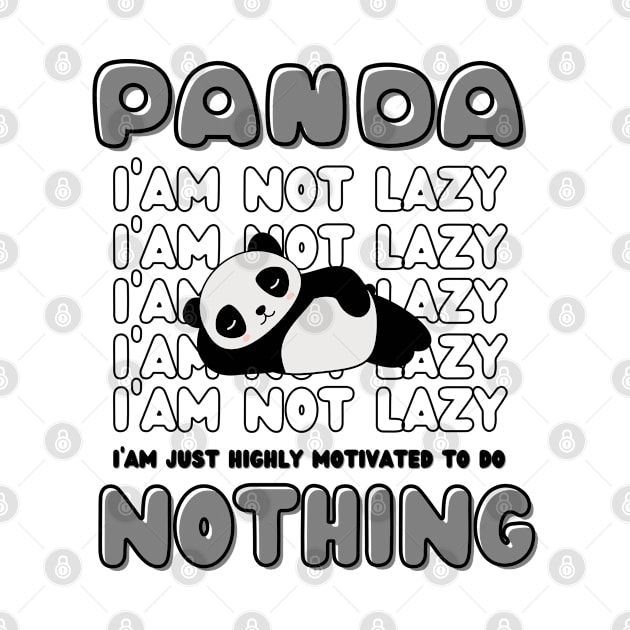 Panda, i'am not lazy by vocanamone