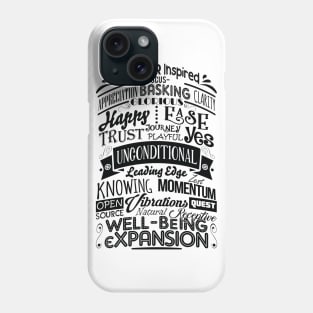 ABC FEEL GOOD Abraham-Hicks Inspired Typography Law of Attraction Phone Case
