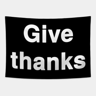 Give Thanks Typography Tapestry