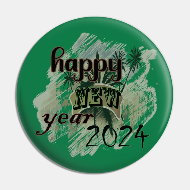 happy new year 2024 t shirts Happy New Year 2024 Pin TeePublic