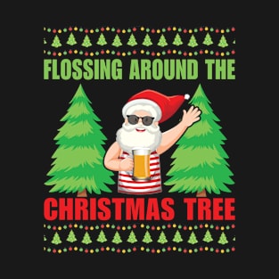 Flossing Around The Christmas Tree T-Shirt