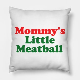 Daddy Little Meatball Italian Ironic Funny Meme Unisex Pillow