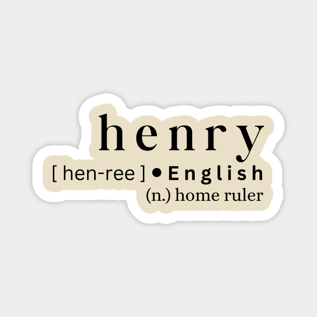 Henry Magnet by MajesticWords