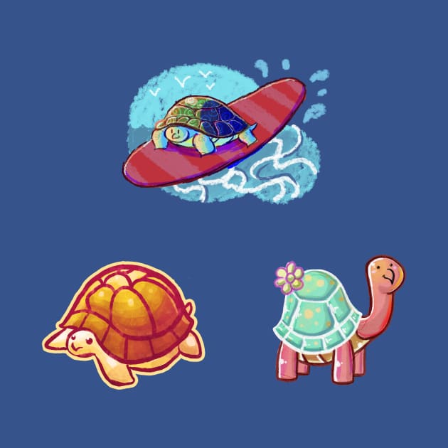 Three Cute Turtles by saradaboru