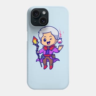 Cute Boy Witch Cartoon Phone Case