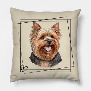 Love my Yorkie Pillow