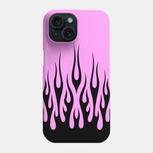 Pink and Black Flames Phone Case