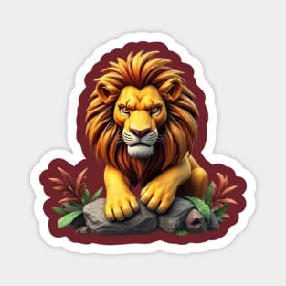 Lion Graphic Tees Magnet