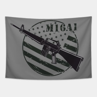 US Army M16A1 Assault Rifle Tapestry